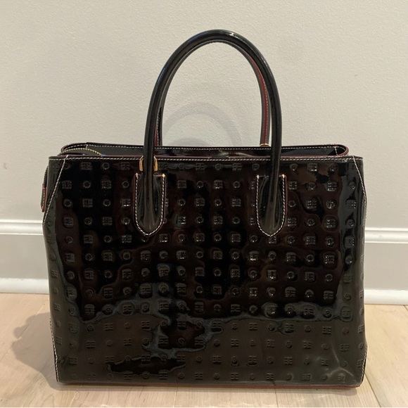 Arcadia Black Patent Leather Tote Bag - Picture 8 of 15